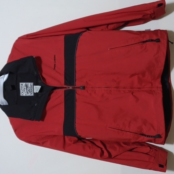 OUTER BOUNDARY MENS JACKET SIZE SMALL IN A BEAUTIFUL RED AND BLACK 🔳 - Picture 1 of 8